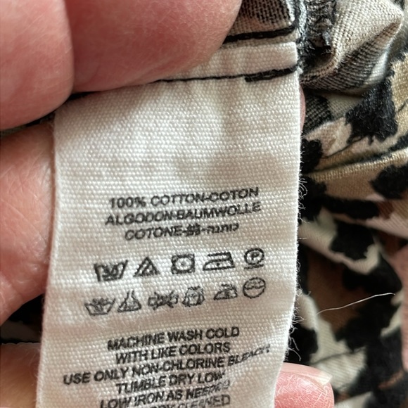 Free People women’s cotton leopard cropped long sleeve top EUC - Picture 8 of 8